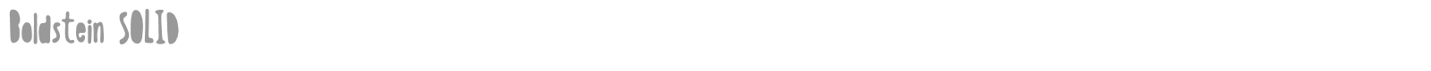 Boldenstein font preview